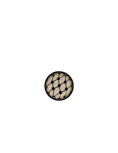 Bol rond en céramique – Motif keffieh (S)