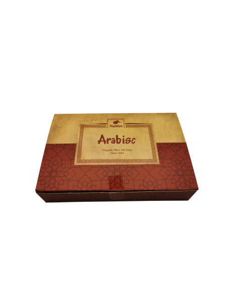 Savon à l’huile d’olive – Motif arabesque (Lot de 6) – Naplouse – Fabriqué en Palestine
