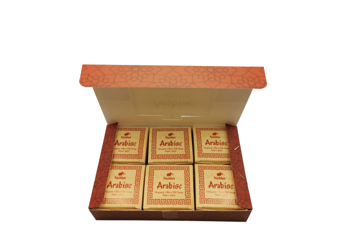 Olivenölseife – Arabesken-Design (Set mit 6...