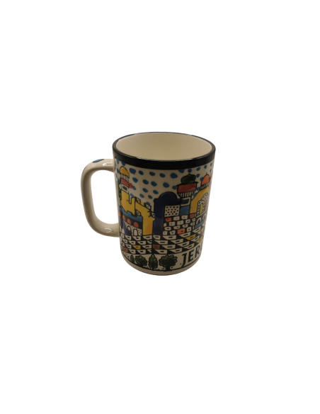 Mug en céramique – Motif paysage urbain de Jérusalem (L)