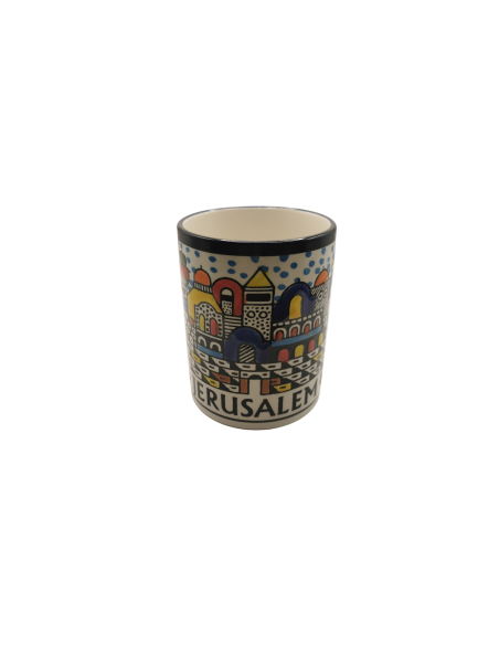 Mug en céramique – Motif paysage urbain de Jérusalem (L)