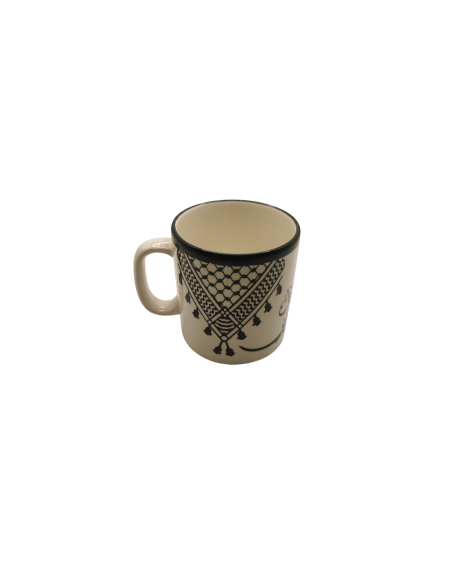 Keramikbecher – Kufiya-Muster (M)