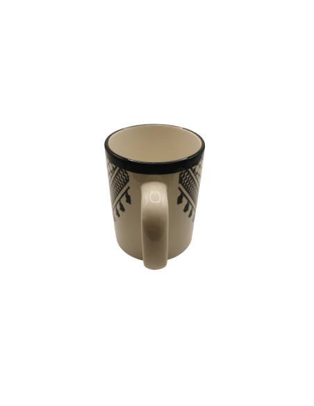 Keramikbecher – Kufiya-Muster (L)