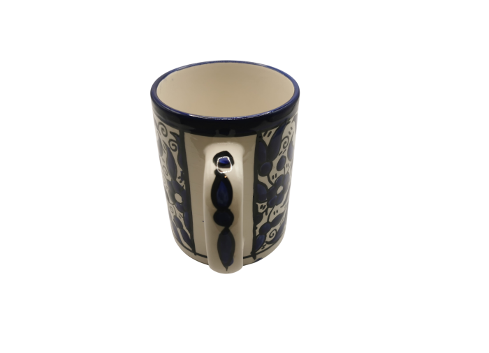 Keramikbecher – Blaues traditionelles Muster (L)