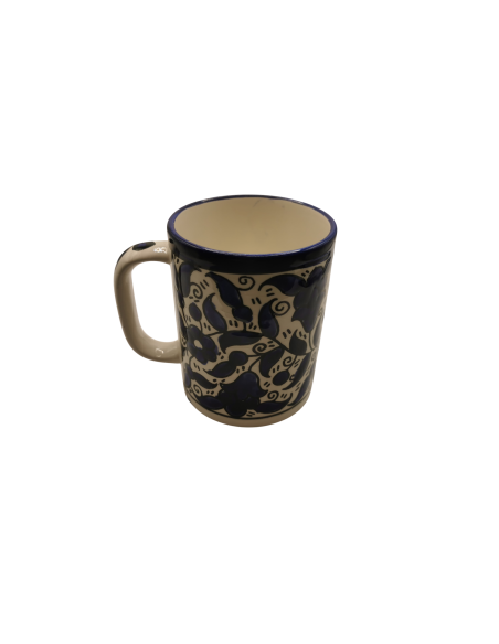 Mug en céramique – Motif traditionnel bleu (L)