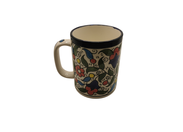 Mug en céramique – Motif traditionnel multicolore