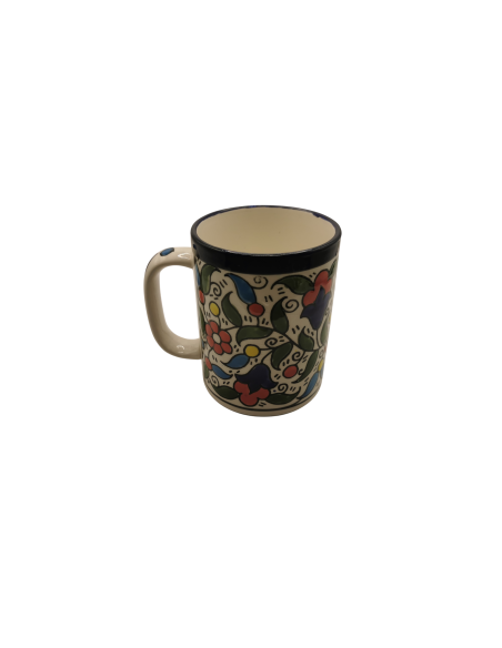 Mug en céramique – Motif traditionnel multicolore