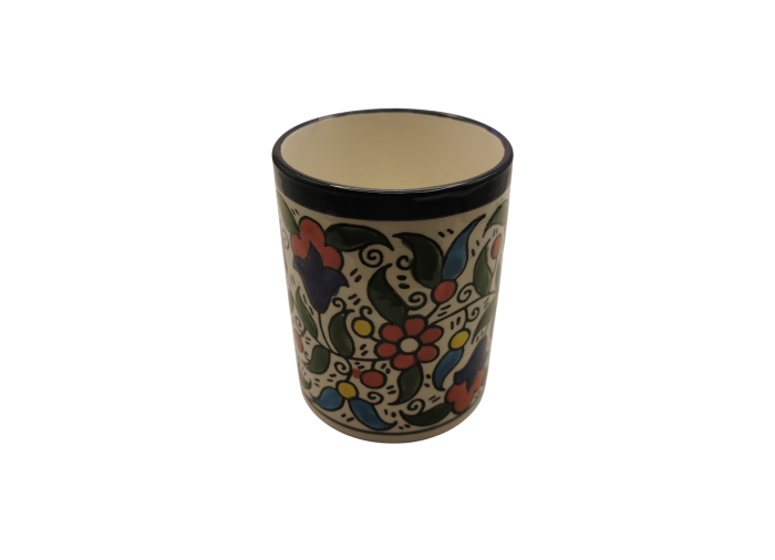 Mug en céramique – Motif traditionnel multicolore