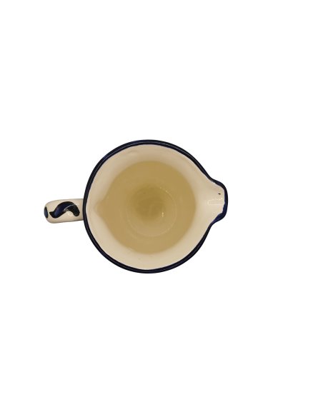 Pichet en céramique – Motif floral multicolore