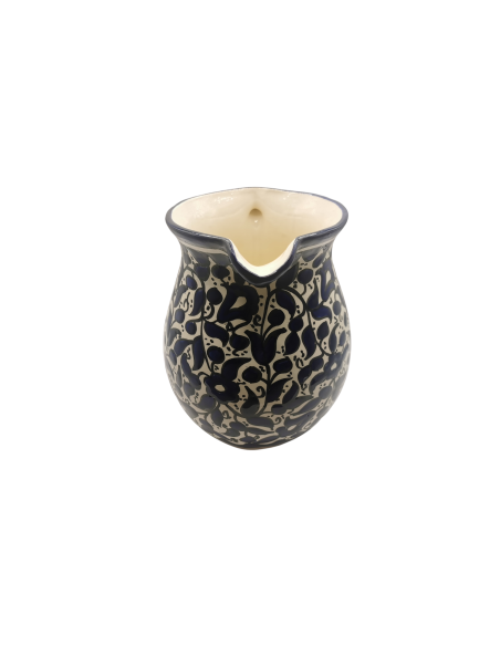 Pichet en céramique – Motif traditionnel bleu