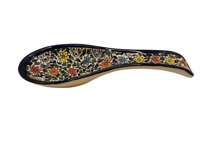 Ceramic Spoon – Multicolor Traditional Pattern...
