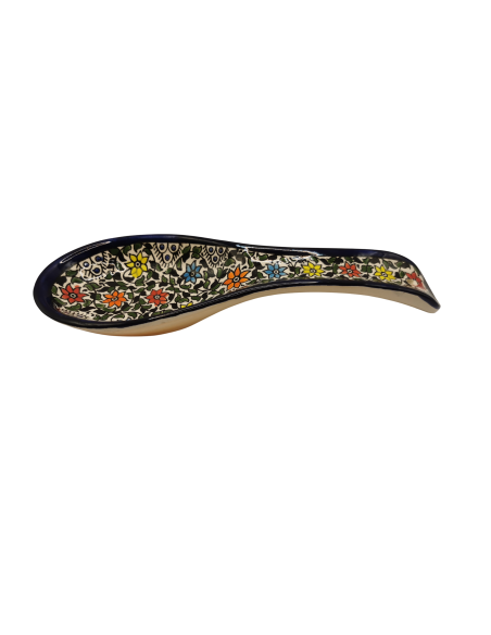 Keramiklöffel – Traditionelles mehrfarbiges Muster (Design 1)