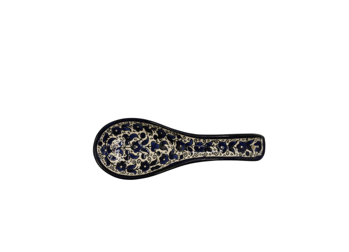 Cuillère en céramique – Motif traditionnel bleu...