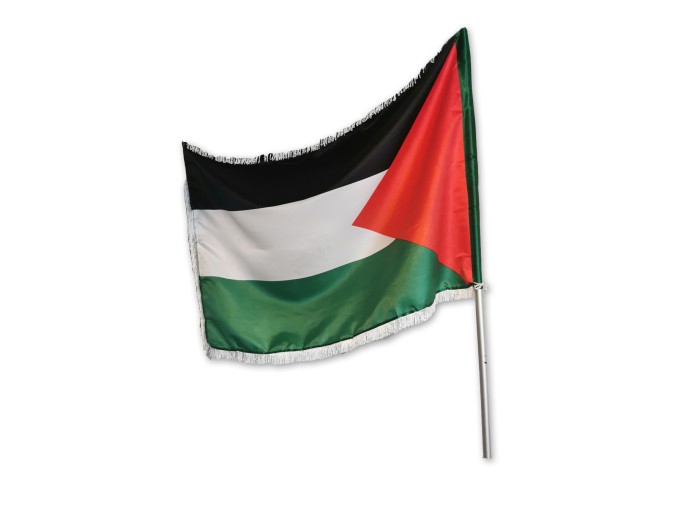Palästinensische Flagge mit weissen Fransen 120...