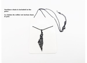 Collier en acier inoxydable avec inscription arabe... 2