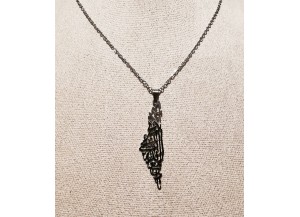 Stainless Steel Necklace with Arabic 'Palestine'...