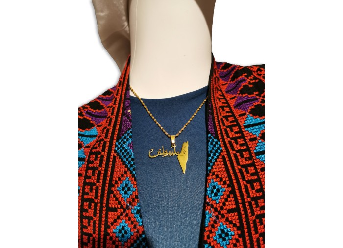 Stainless Steel Necklace with Arabic...