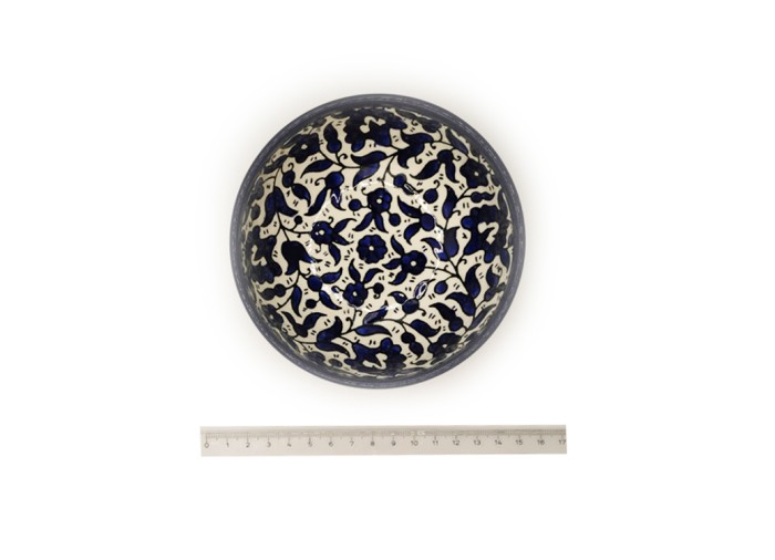 وعاء/ زبدية من السيراميك، ازرق، (بقطر 12 سم)...