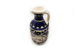 Jug of oil, Blue, Hebron, Made in Palestine