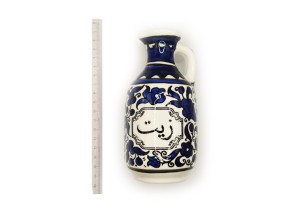 Jug of oil, Blue, Hebron, Made in Palestine 2