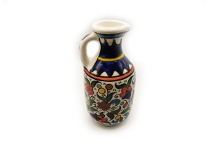 Jug of oil, Colored, Hebron, Made in Palestine 2