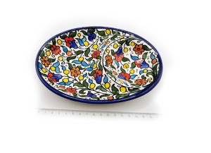 Olive dish 18 cm - (colored), Hebron, Made in Palestine 2