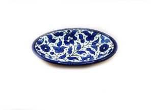 Plat Ovale profond  17 cm - (Bleu), Hebron, Fabriqué en... 2