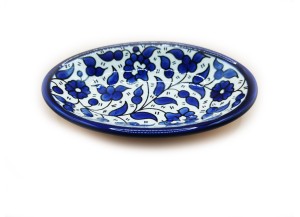 Plat Ovale profond  17 cm - (Bleu), Hebron, Fabriqué en...