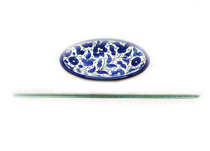 Plat Ovale profond  17 cm - (Bleu), Hebron,...