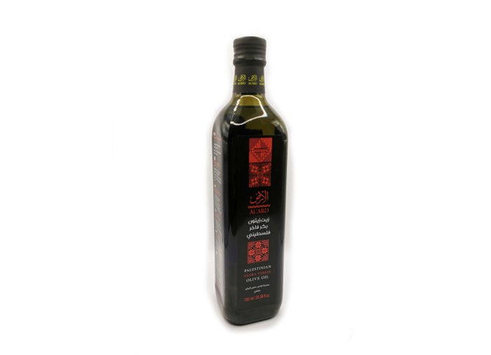 Huile d'olive extra vierge - 750 ml (AlArd) - Fabriquée en Palestine