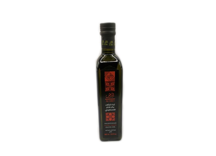 Huile d'olive extra vierge - 500 ml (AlArd) - Fabriquée en Palestine