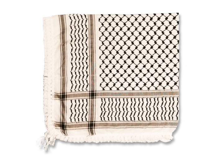 كوفية / شماغ، فلسطيني، ابيض اسود كلاسيكي 127 ×...