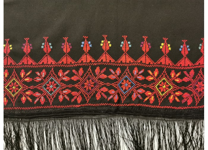 Châle Palestinien Tatreez Oriental (Broderie à...