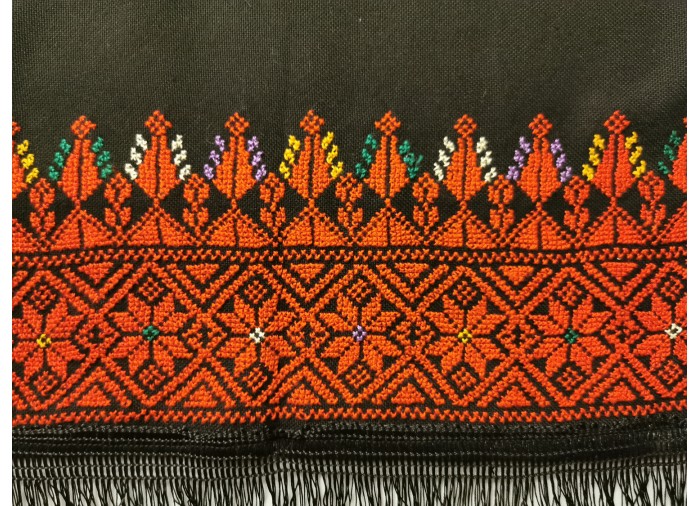 Châle Palestinien Tatreez Oriental (Broderie à...