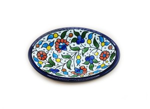 Deep Oval Dish 17 cm - (Colored), Hebron, Made in Palestine 2