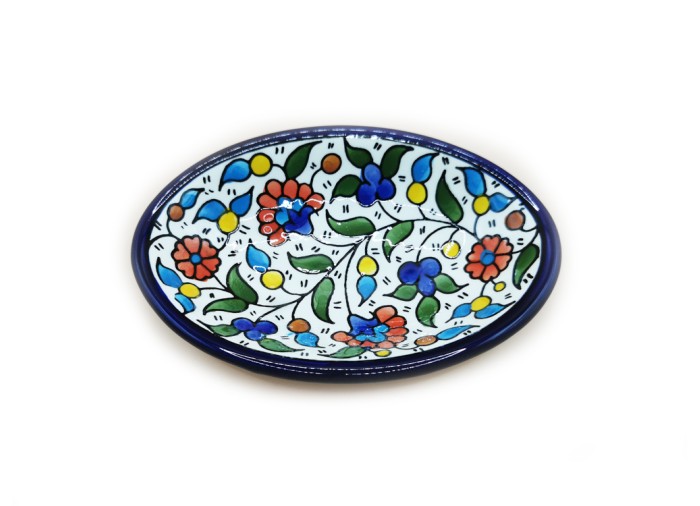 Deep Oval Dish 17 cm - (Colored), Hebron, Made...