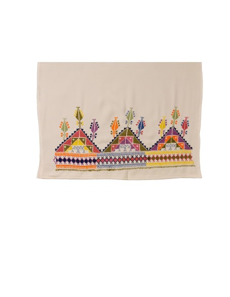 Châle Palestinien Tatreez Oriental (Broderie à la main), Modèle 14
