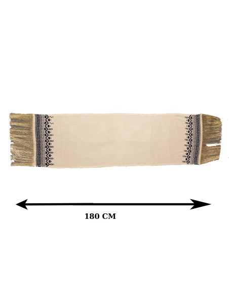Schal Palästinensische Tatreez Oriental (Handgestickte Stickerei), Modell 15