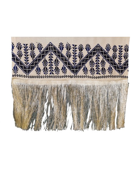 Palestinian - Oriental Tatreez shawl (Hand made embroidery), Model 16