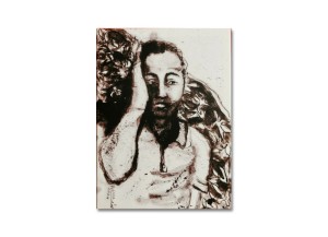 Authentische Kunst aus Gaza - Schlafender Mann 2