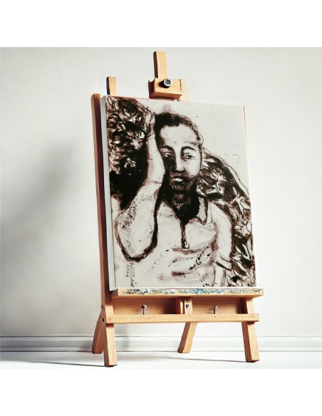 Authentische Kunst aus Gaza - Schlafender Mann