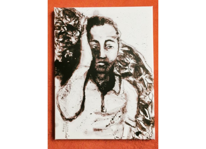 Authentic Art from Gaza - Sleeping Man