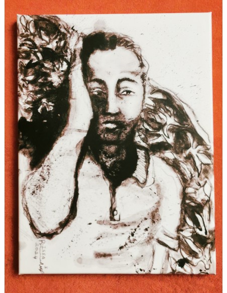 Authentische Kunst aus Gaza - Schlafender Mann